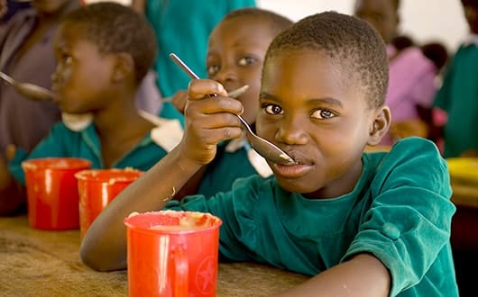 国連WFPの「学校給食プログラム」への寄付