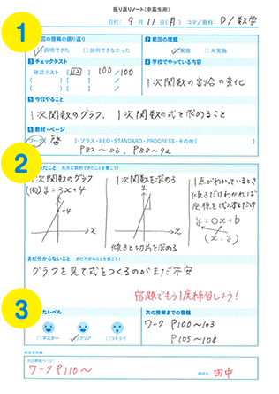 学び発見 振り返りノート 学習塾なら個別指導の明光義塾