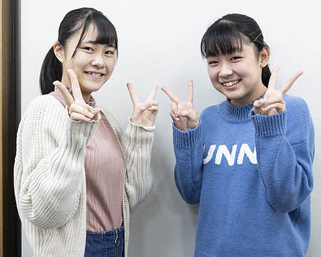 くるみさん 中学3年生 萌香(もえか)さん 中学3年生