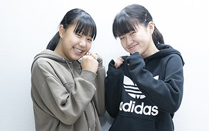愛莉(あいり)さん 中3 結愛(ゆいな)さん 中3